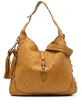 Gucci Pre-Owned 2016-2025 Large Guccissima New Jackie satchel - Brown