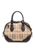 Burberry Pre-Owned 2000-2017 Small Haymarket Check Coated Canvas Orchard Bowling Bag satchel - Brown