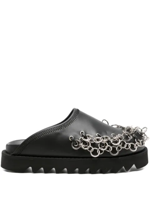 Toga Pulla mules de piel con detalle de cadena