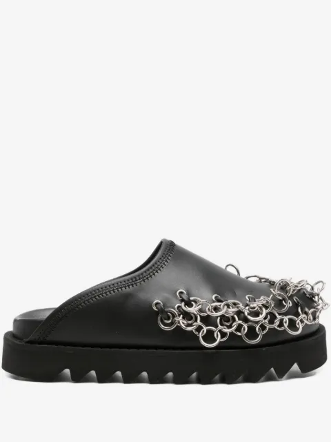 Toga Pulla chain-embellished leather mules