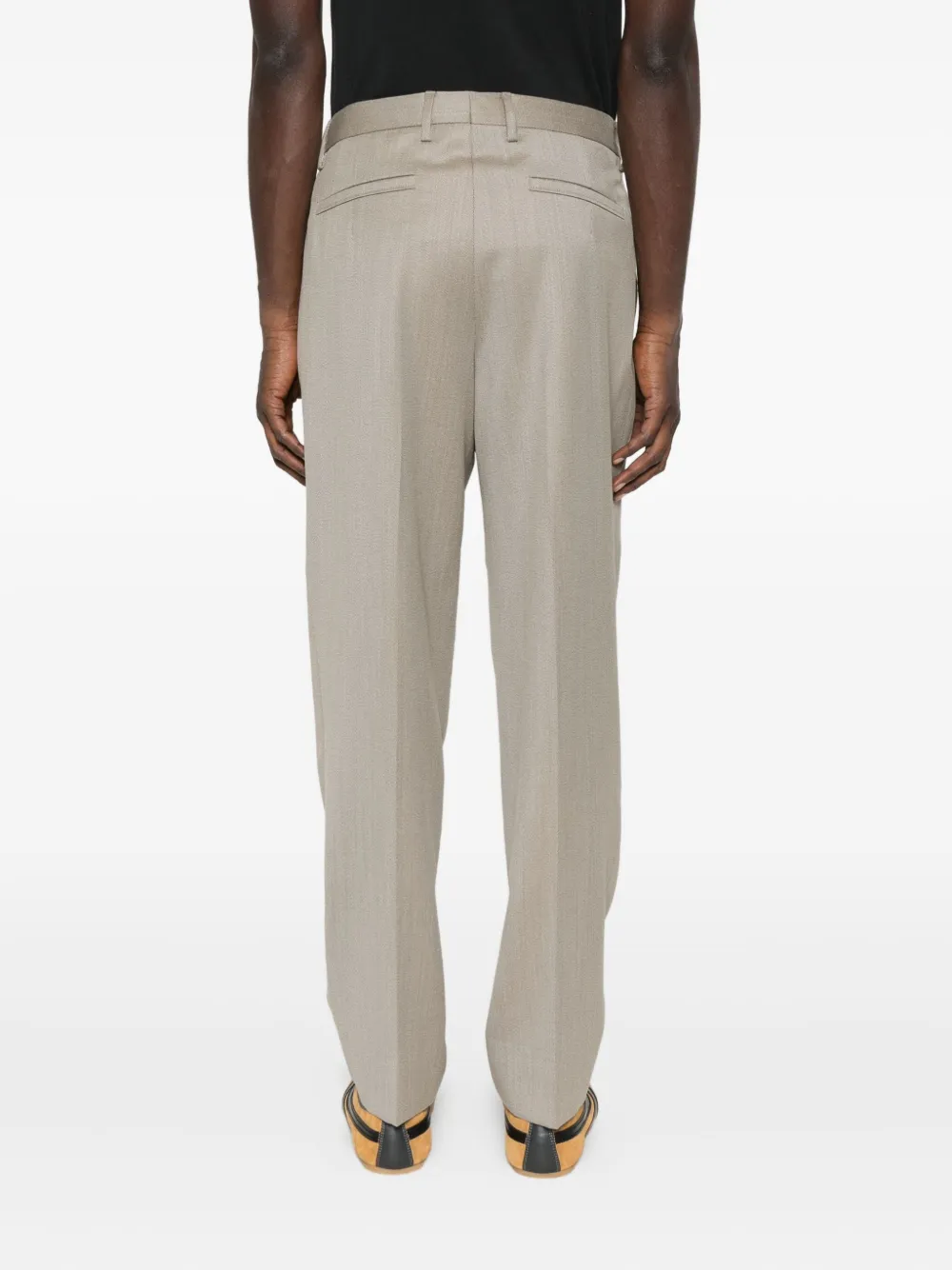 Zegna Broek met geplooide voorkant Beige