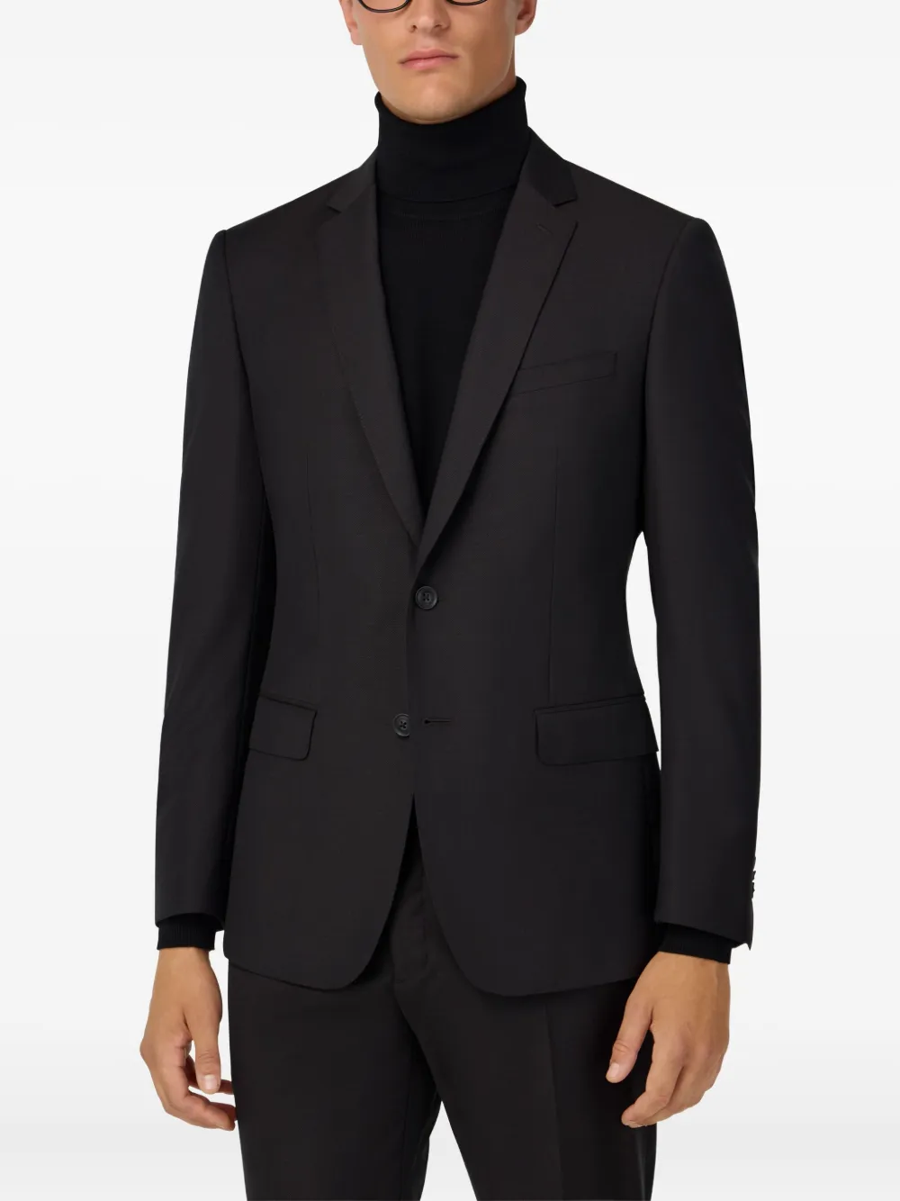 Boggi Milano Micro-pattern Suit In Black