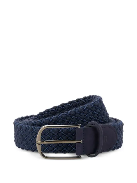 Boggi Milano ceinture en cuir tressé