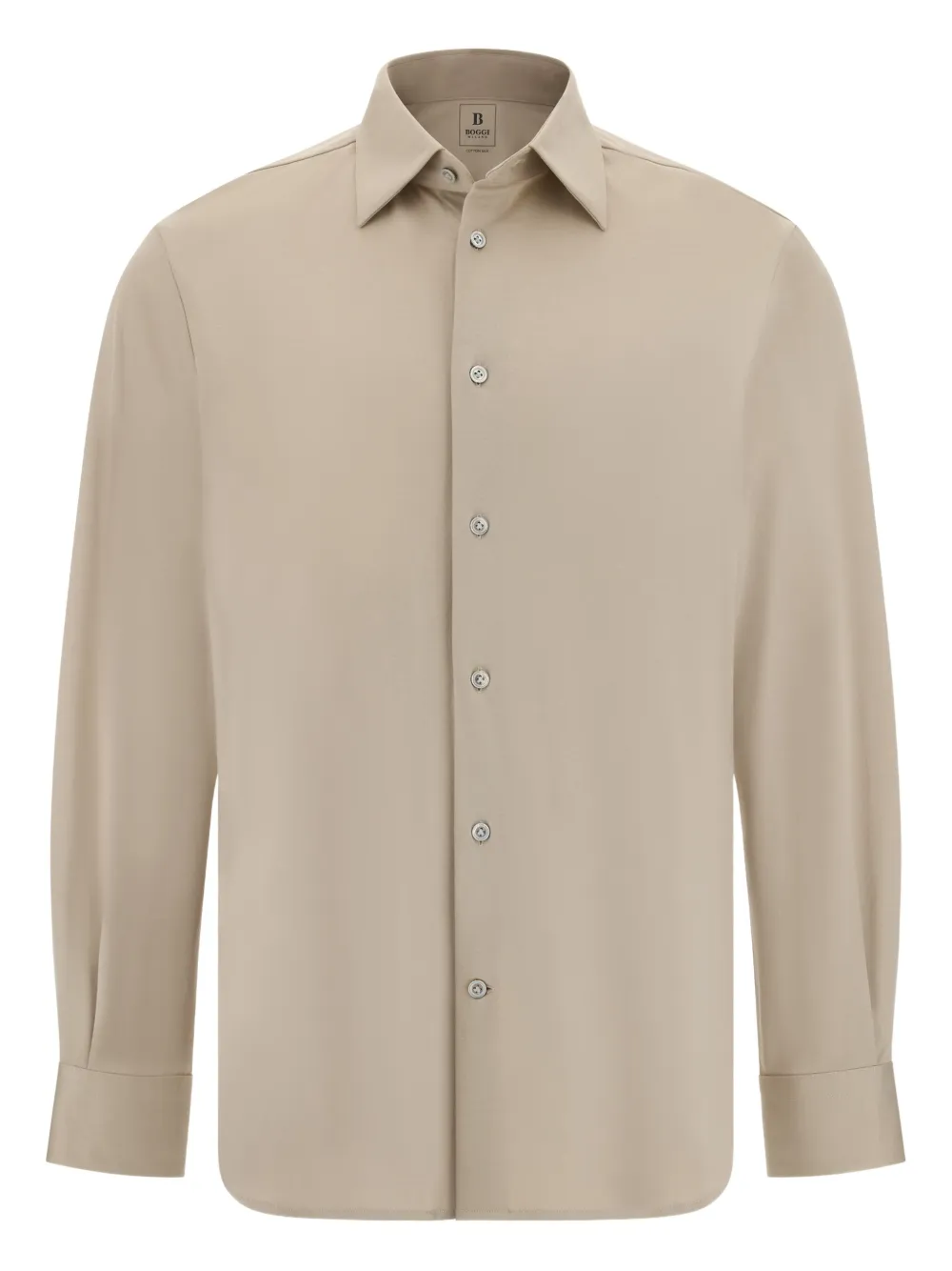 Boggi Milano Button-down Shirt In Neutral
