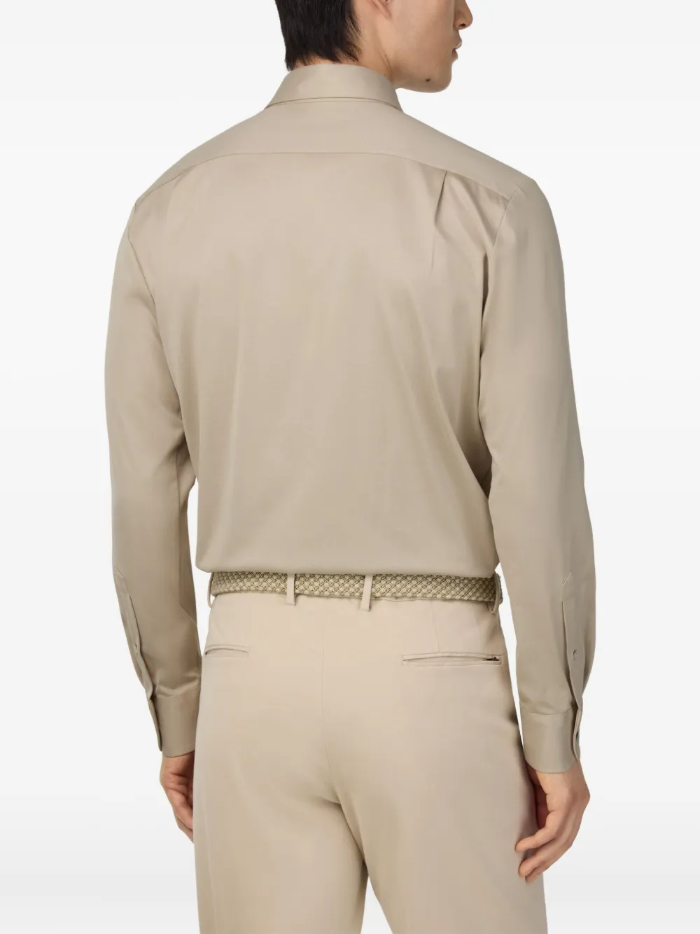 Boggi Milano Button-down Shirt In Neutral