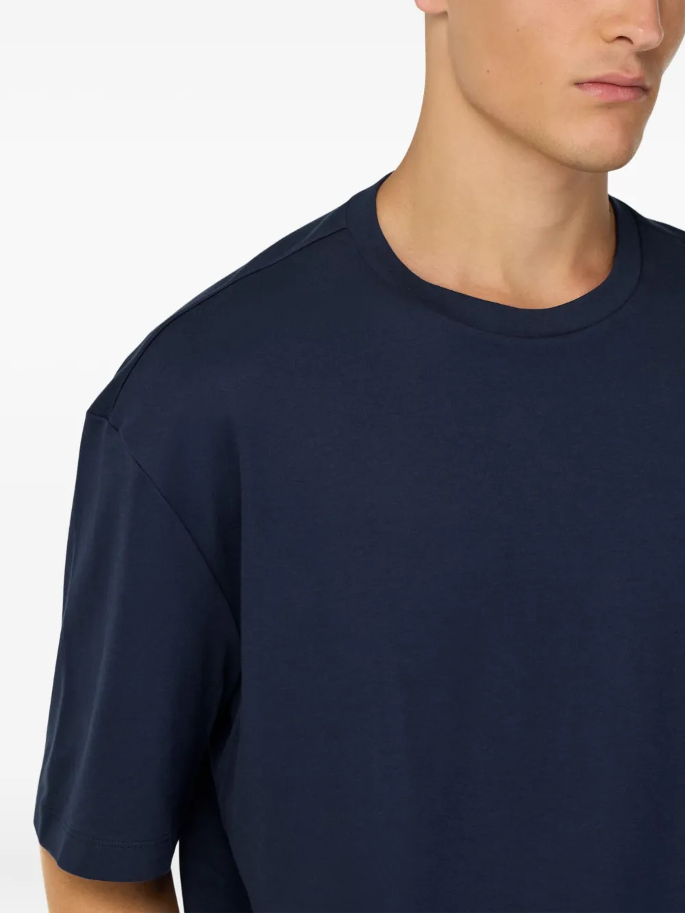 Boggi Milano Katoenen T-shirt Blauw