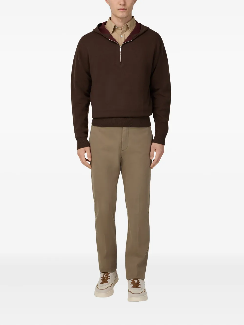 Boggi Milano straight-leg trousers - Bruin