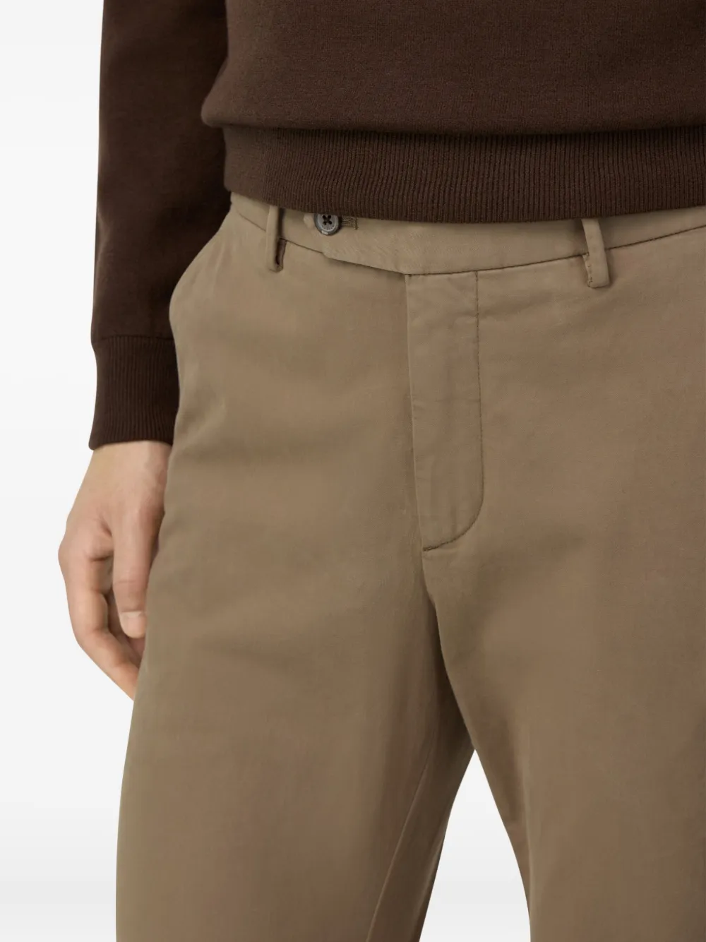 Boggi Milano Straight broek Bruin