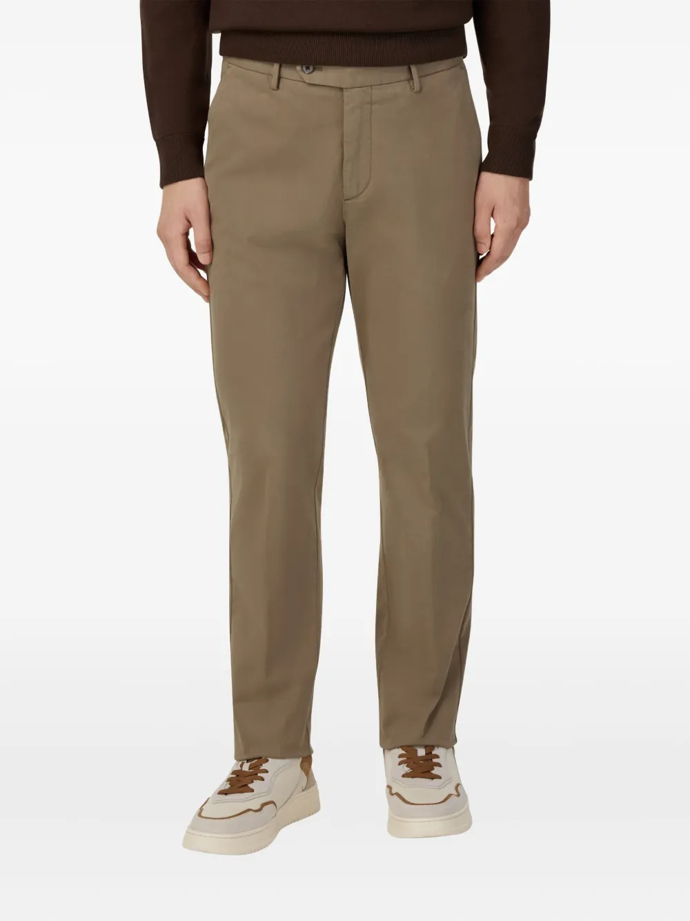 Boggi Milano Straight broek Bruin