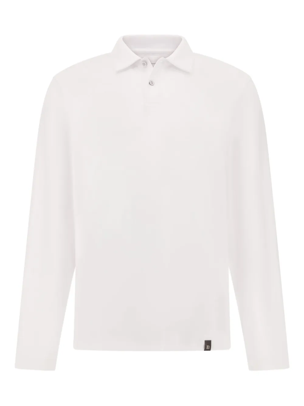 Boggi Milano long-sleeve polo shirt | White | Image 1