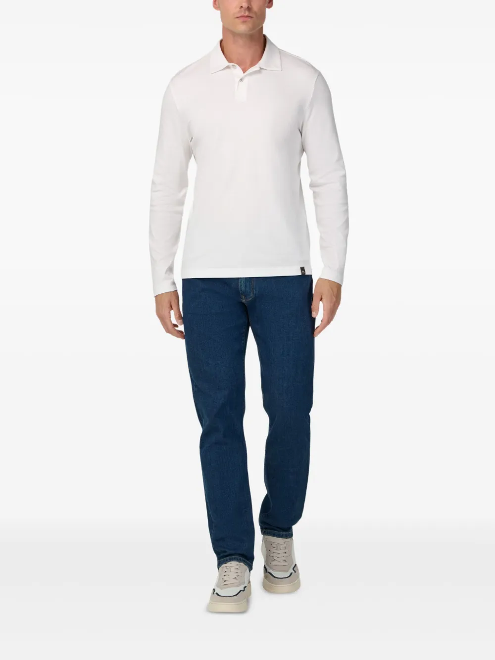Boggi Milano long-sleeve polo shirt | Image 2