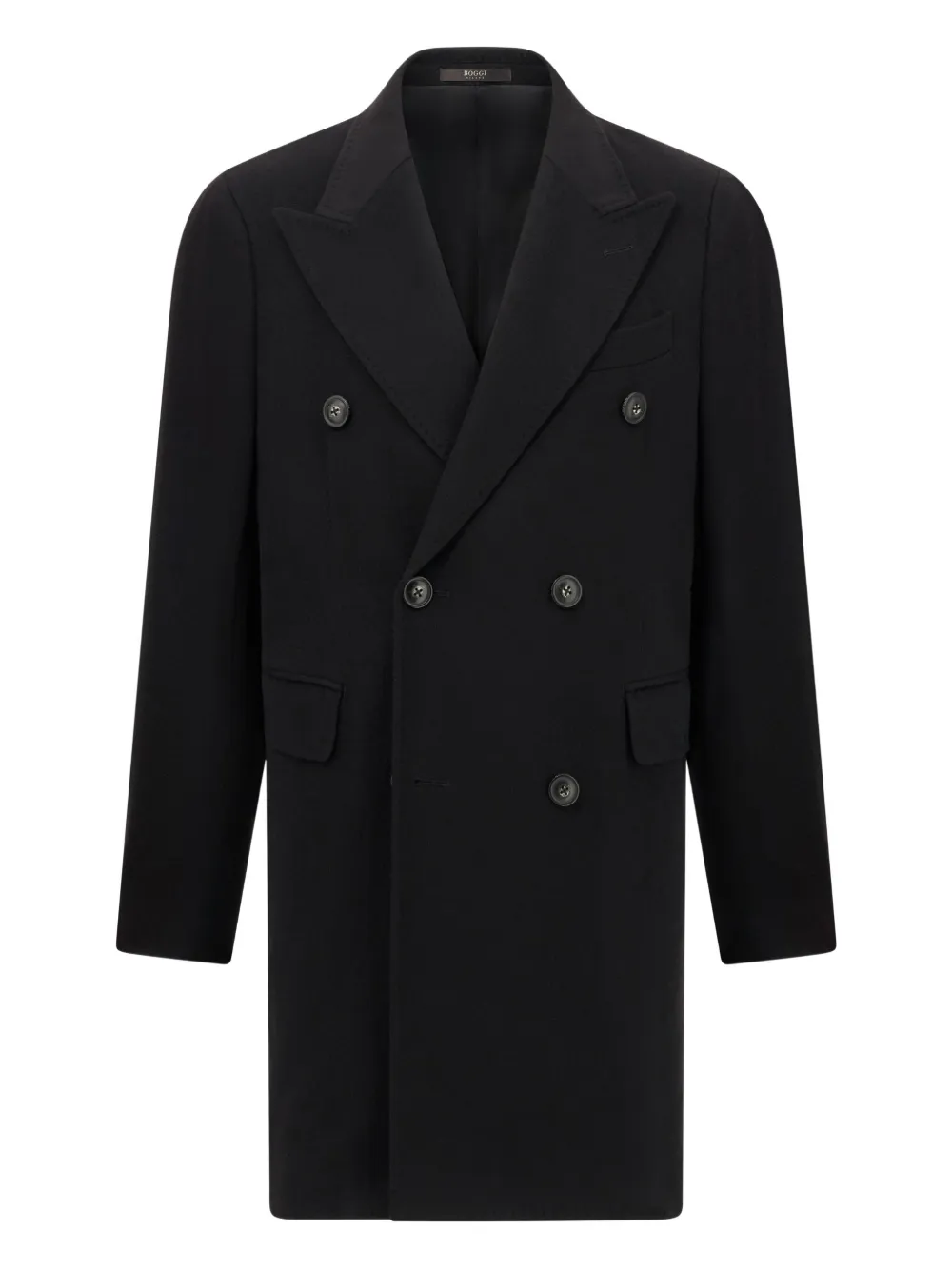 Boggi Milano double-breasted coat | Black | Image 1