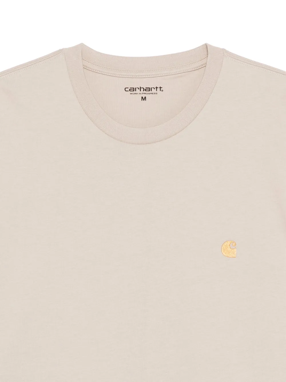 Carhartt WIP T-shirt met geborduurd logo Beige