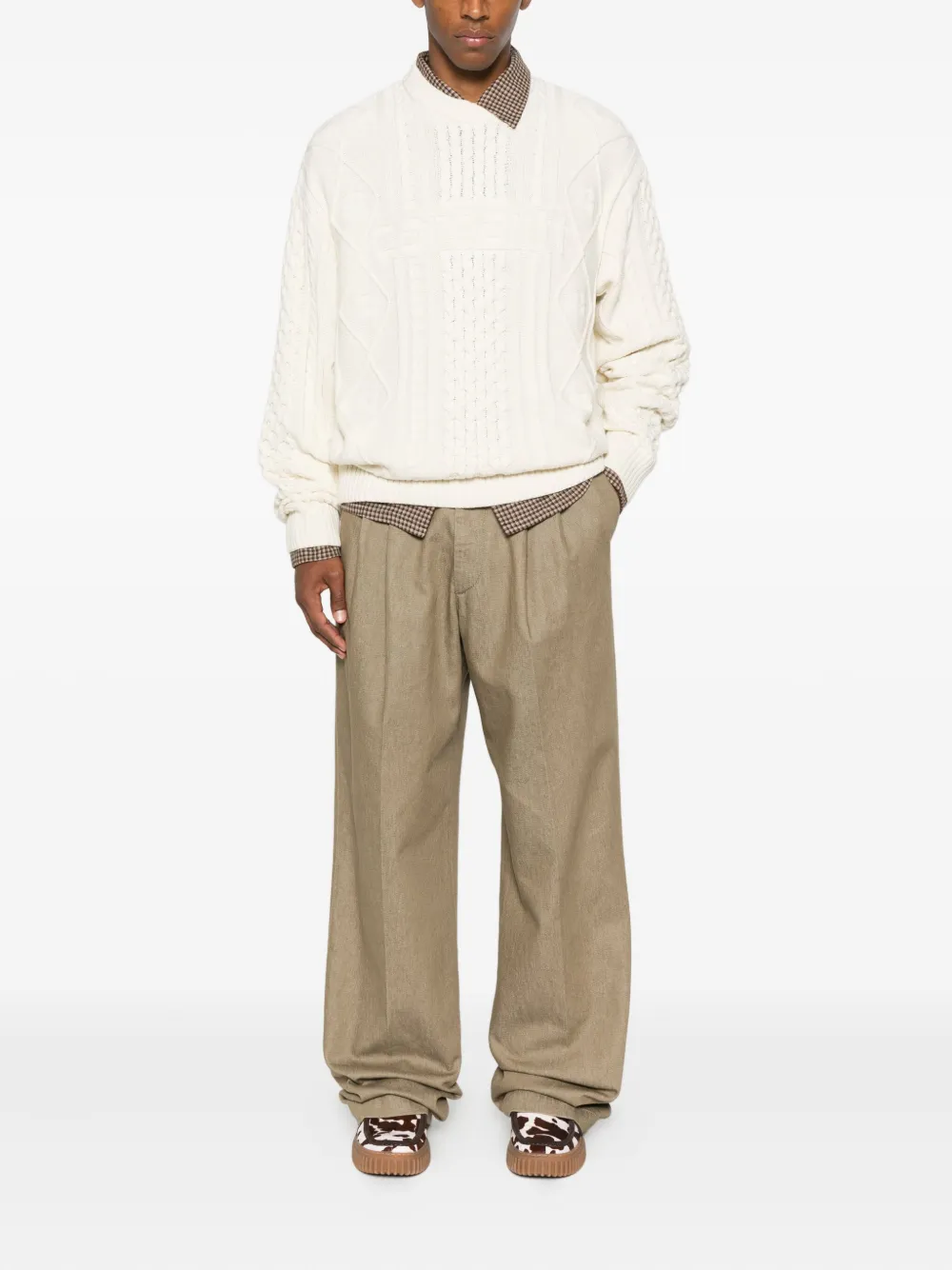 Carhartt WIP Gebreide trui met ronde hals - Wit