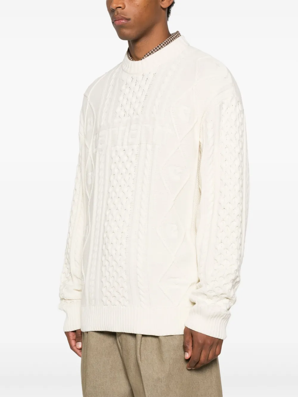 Carhartt WIP Gebreide trui met ronde hals Wit