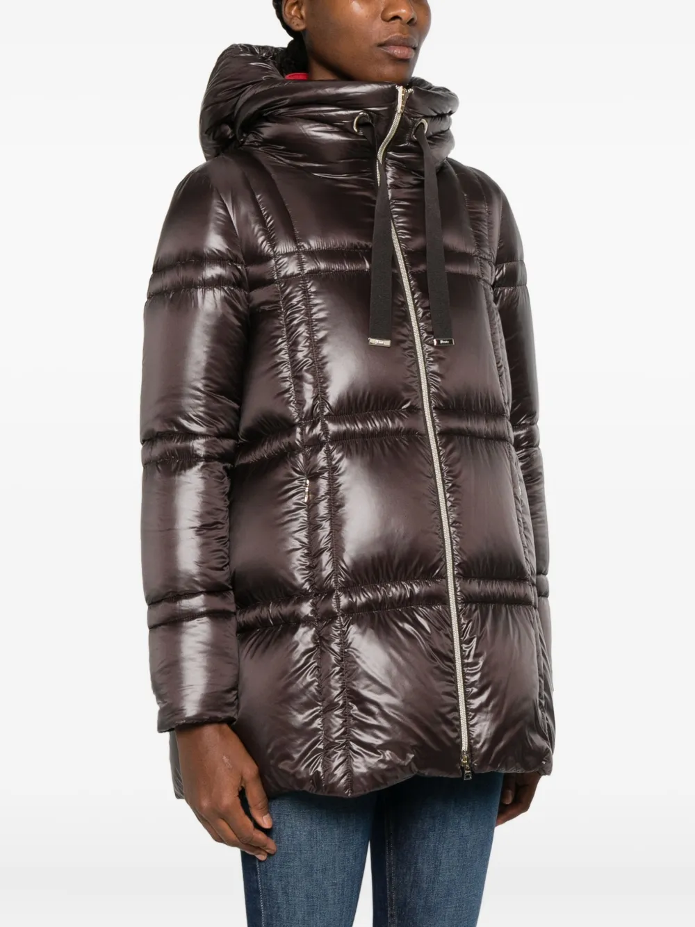 Herno Quilted Puffer Jacket In Brown