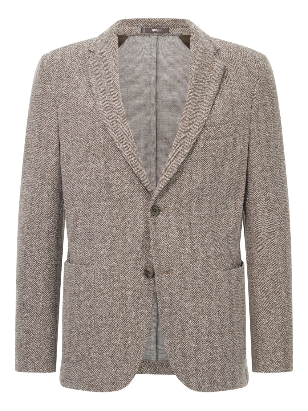 Boggi Milano herringbone blazer | Neutrals | Image 1