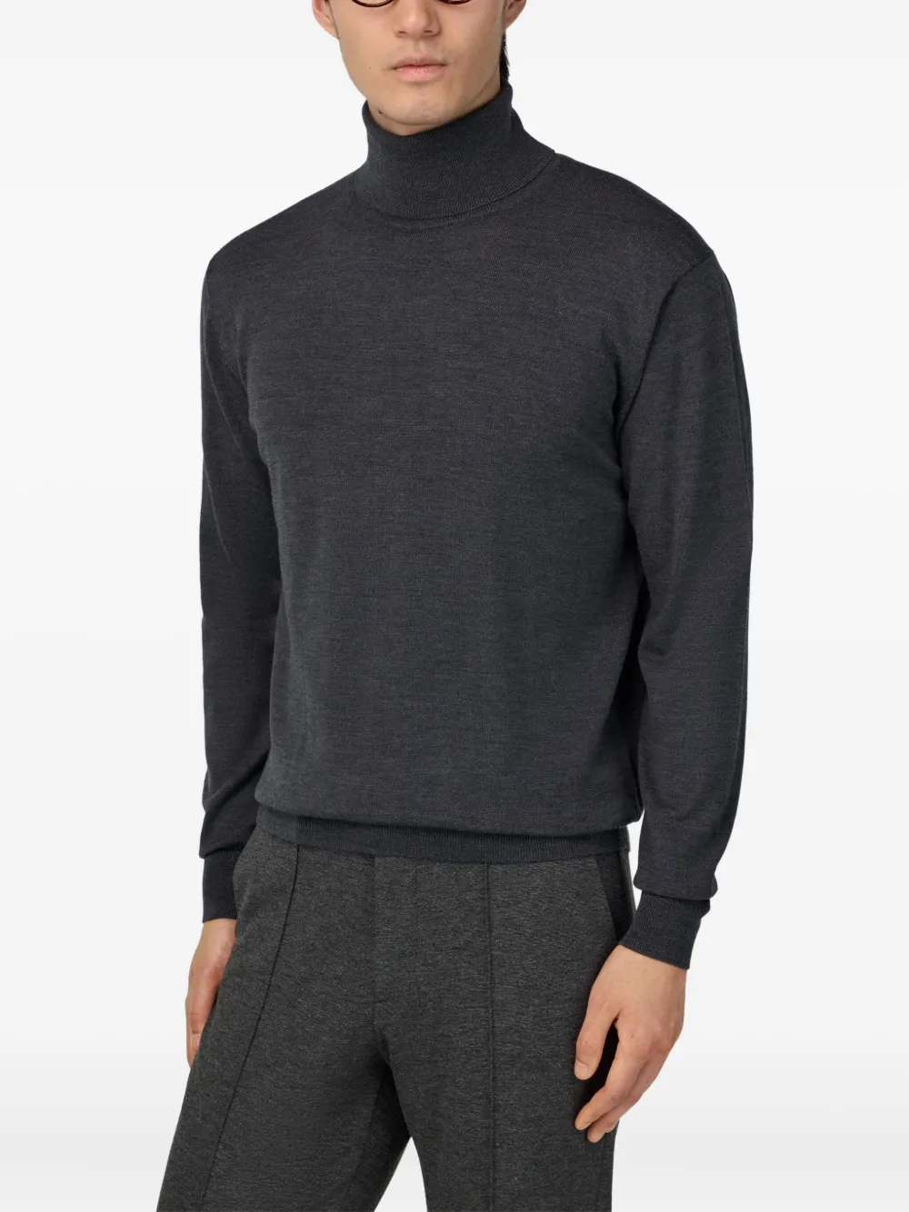 Boggi Milano Trui met hoge hals Grijs