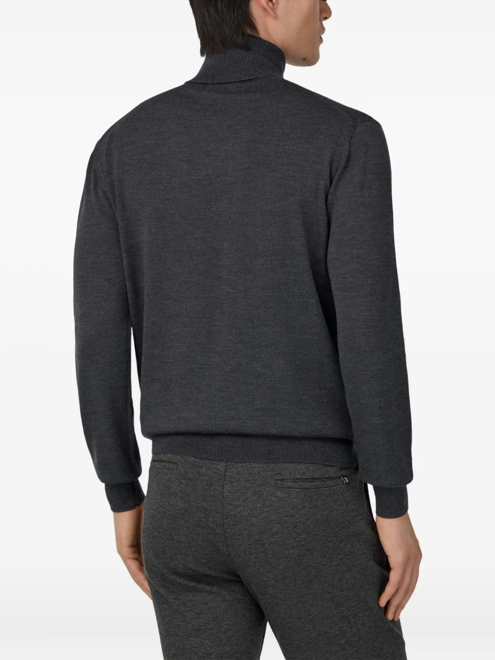 Boggi Milano Trui met hoge hals Grijs