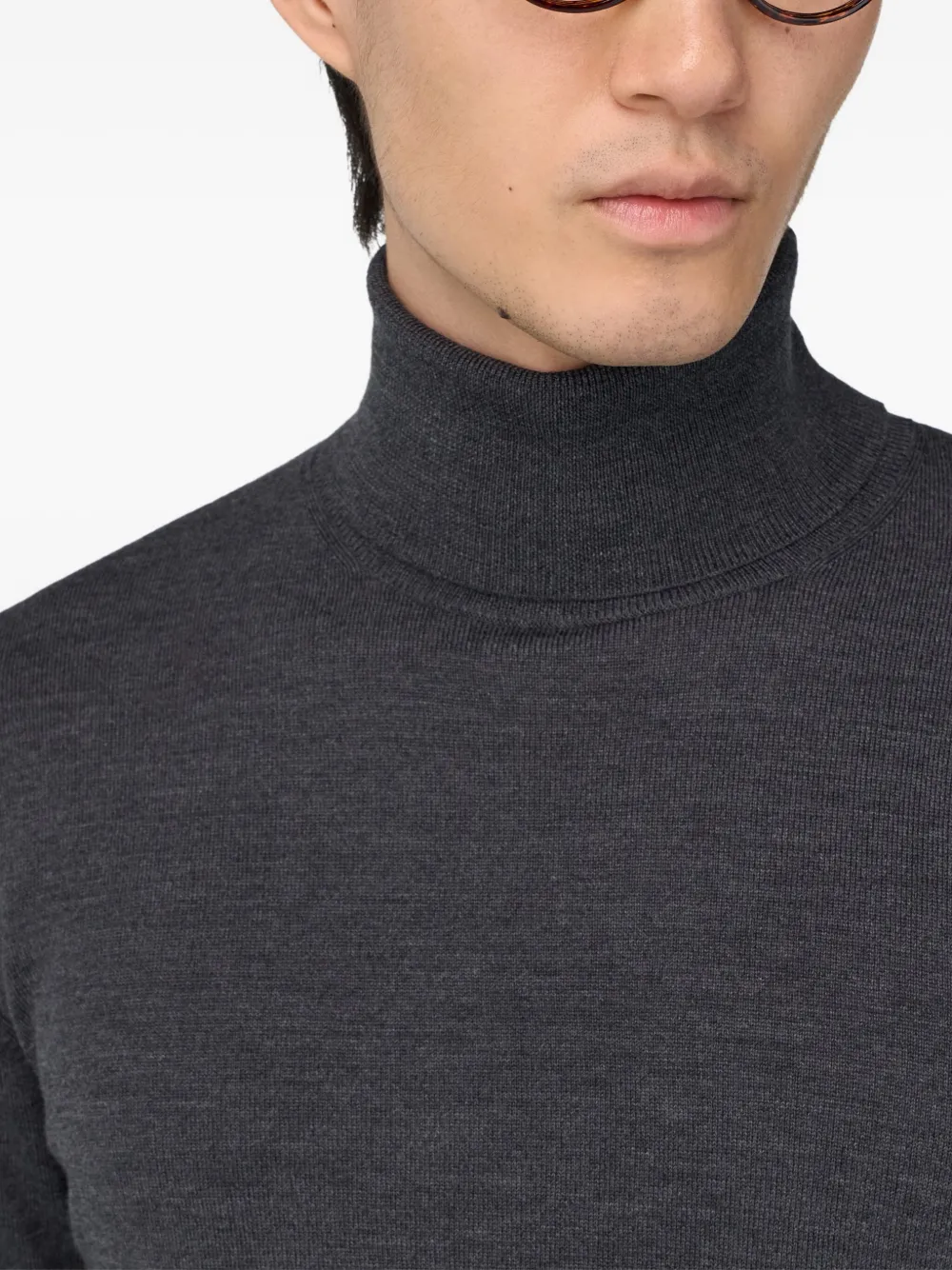 Boggi Milano Trui met hoge hals Grijs