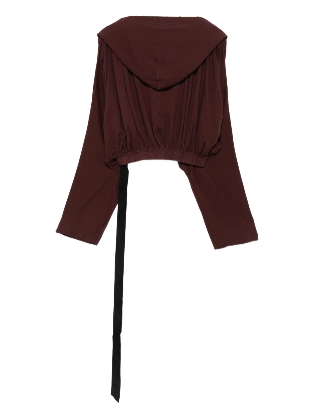 Rick Owens DRKSHDW Hoodie met elastische taille - Rood