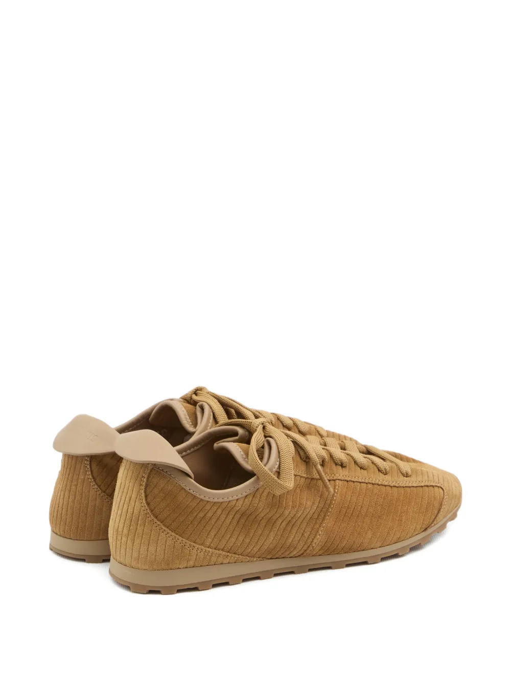 Jacquemus The Tennis embossed-suede low-top sneakers Brown