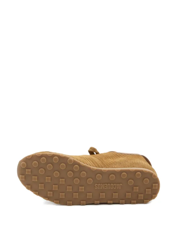 Jacquemus The Tennis embossed-suede low-top Sneakers | Brown