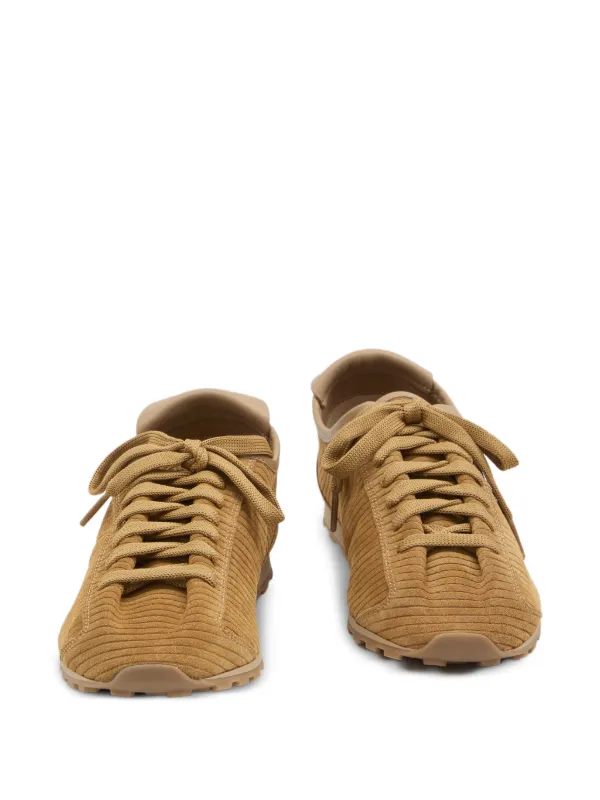 Jacquemus The Tennis embossed-suede low-top Sneakers | Brown Jacquemus The Tennis embossed-suede low-top Sneakers | Brown