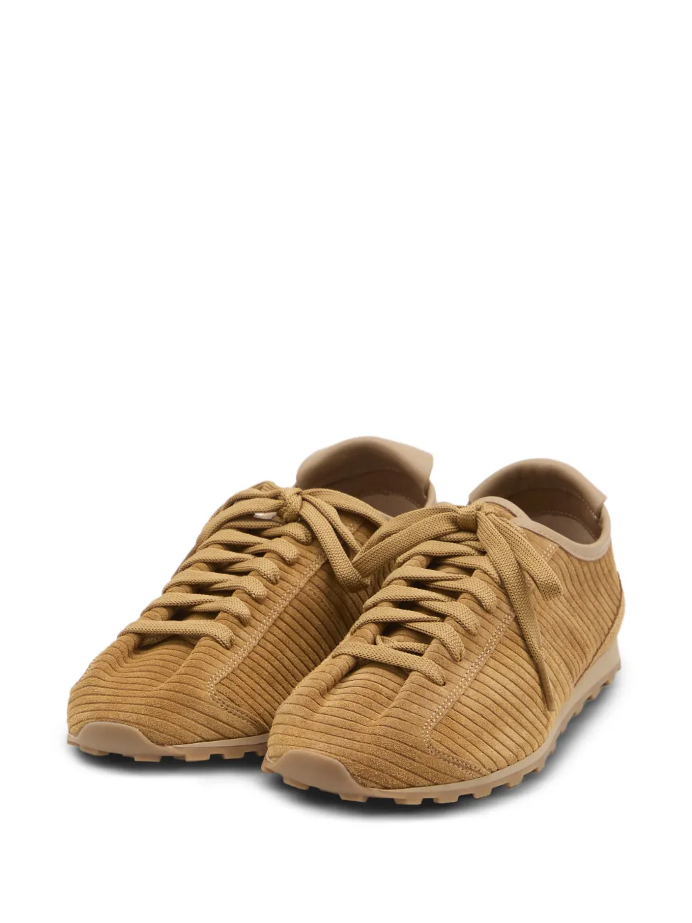 Jacquemus The Tennis embossed-suede low-top sneakers Brown