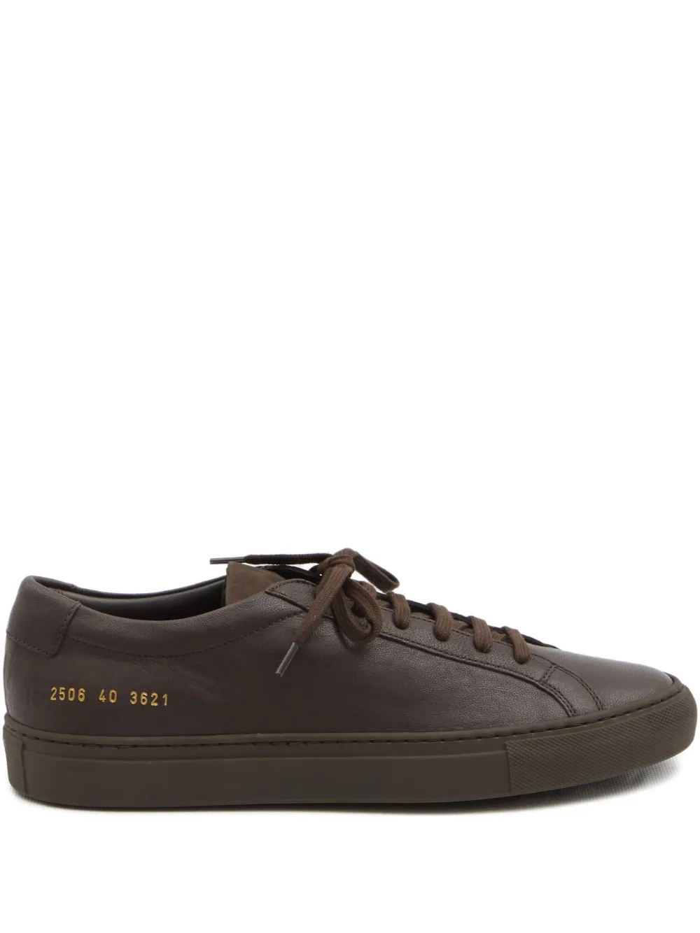 Common Projects leather lace-up sneakers Brown