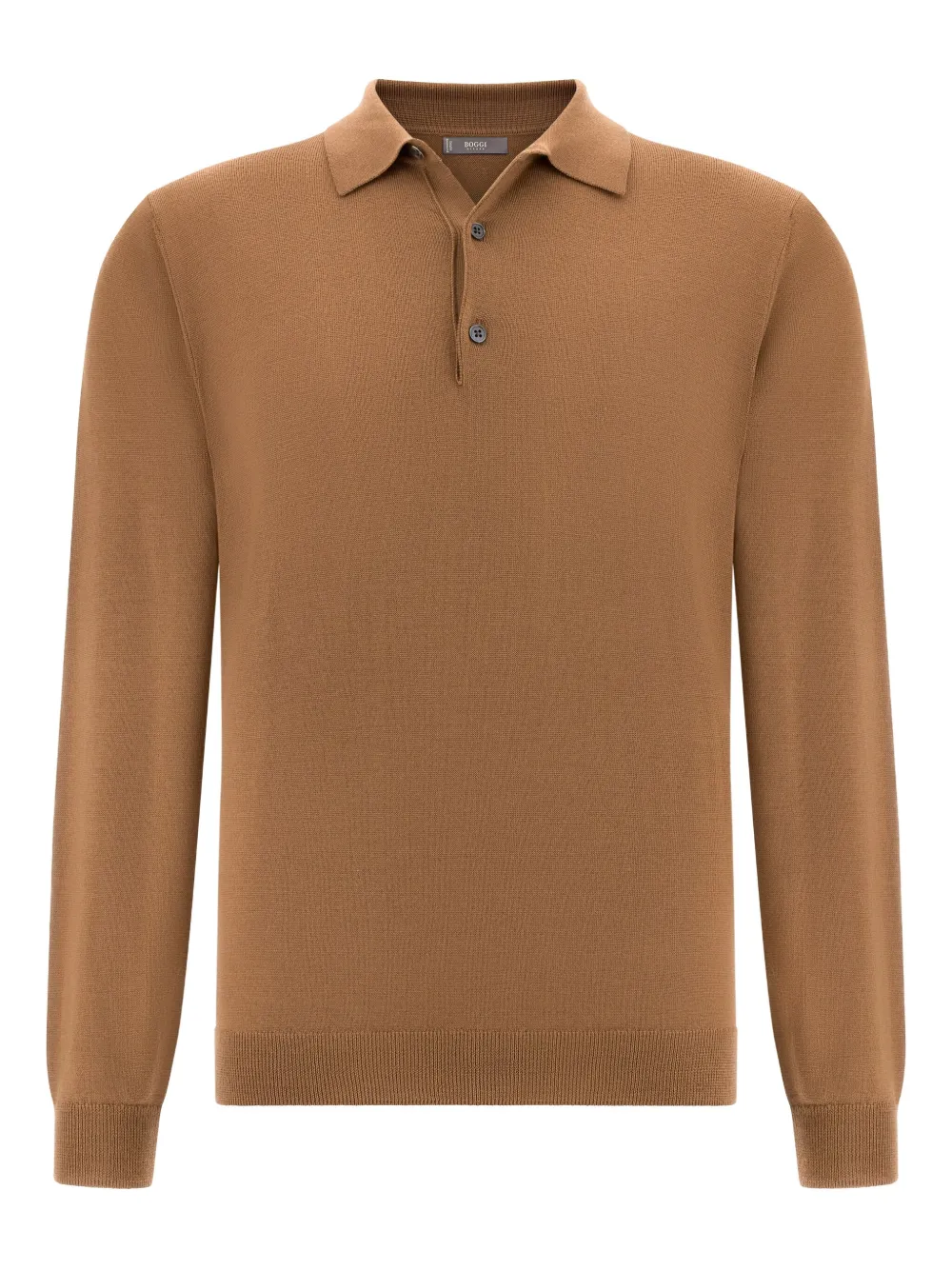 Boggi Milano wool polo sweater | Brown | Image 1