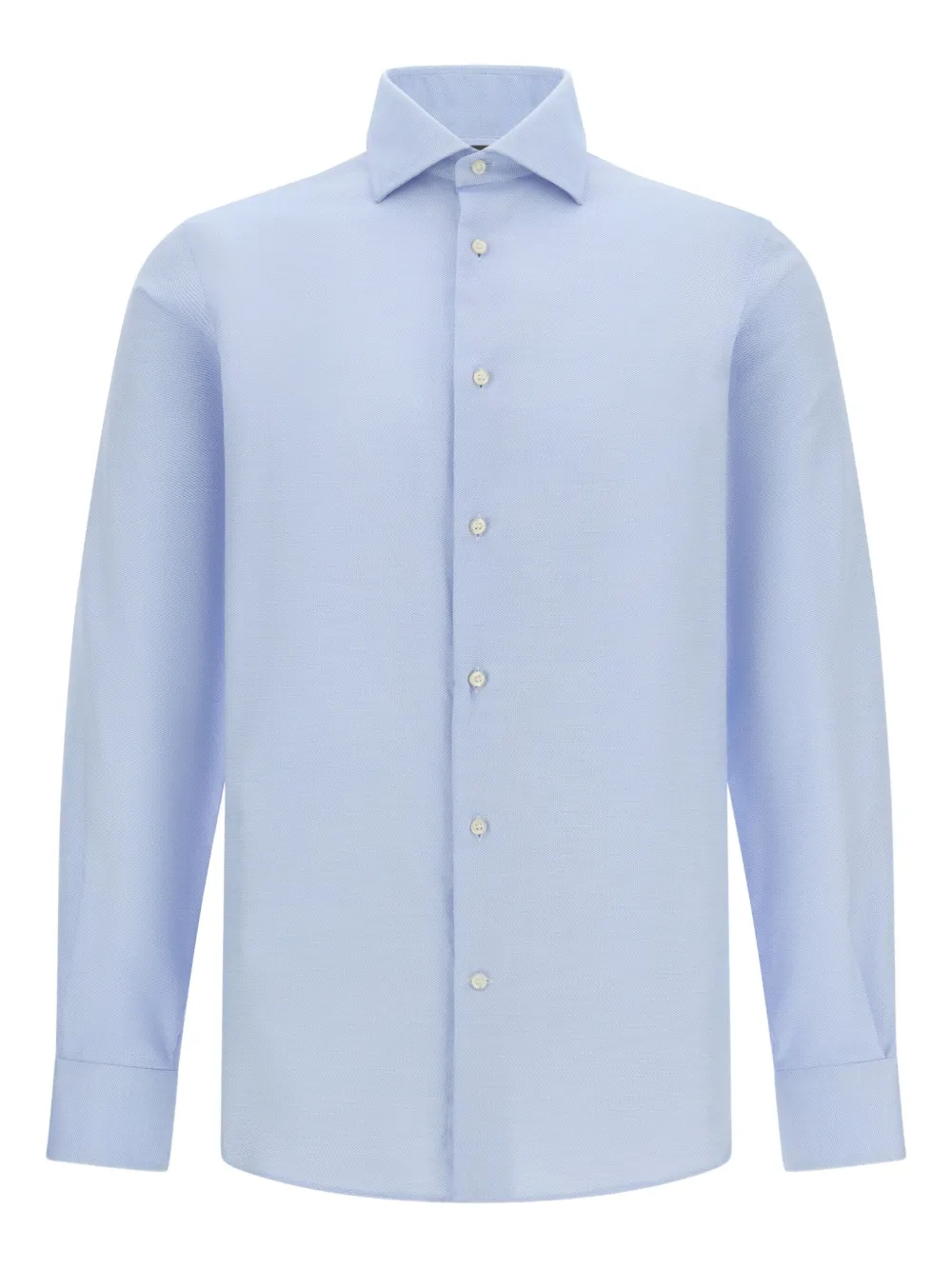 Boggi Milano windsor-collar cotton shirt | Blue | Image 1