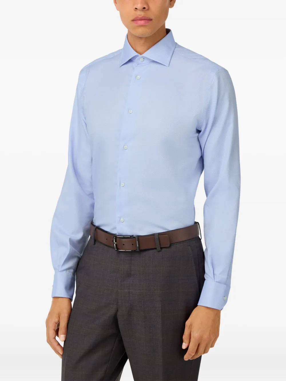 Windsor-Collar Cotton Shirt