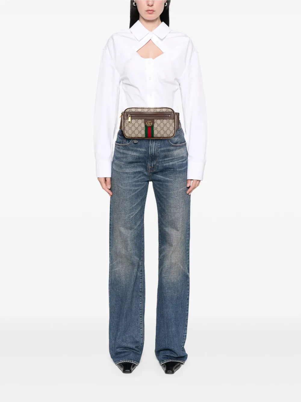 Gucci Pre-Owned 2016-2025 Small GG Supreme Ophidia belt bag | Pre-Owned | Image 2