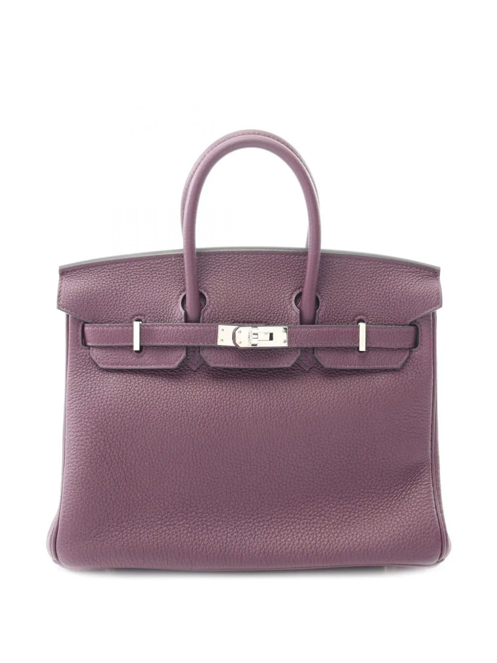 Hermès Pre-Owned 2022 Togo Birkin Retourne 25 handbag | Purple | Image 1