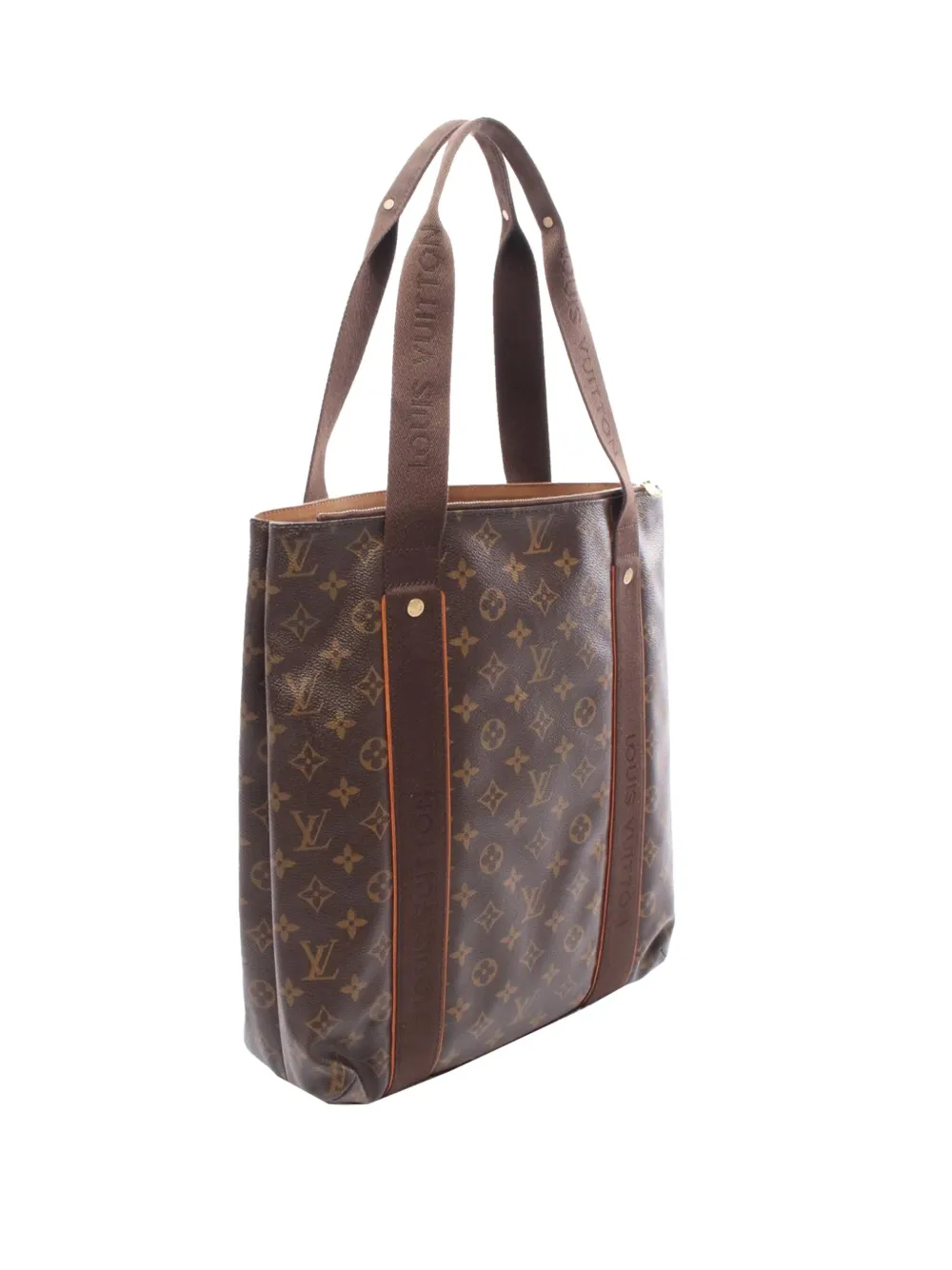 Pre-owned Louis Vuitton 2009 Monogram Cabas Beaubourg Tote Bag In Brown