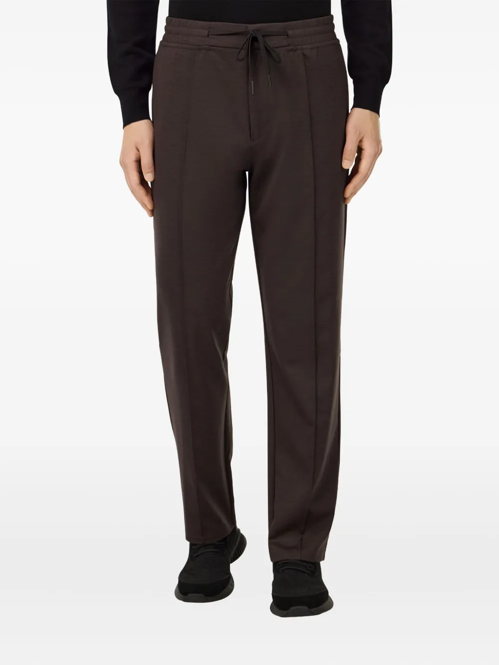 Boggi Milano Drawstring Track Pants In Brown