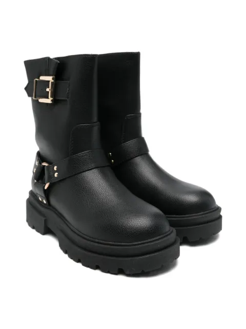 TWINSET Kids botas de plataforma con tiras y hebilla