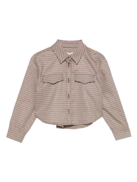 TWINSET Kids houndstooth-pattern shirt
