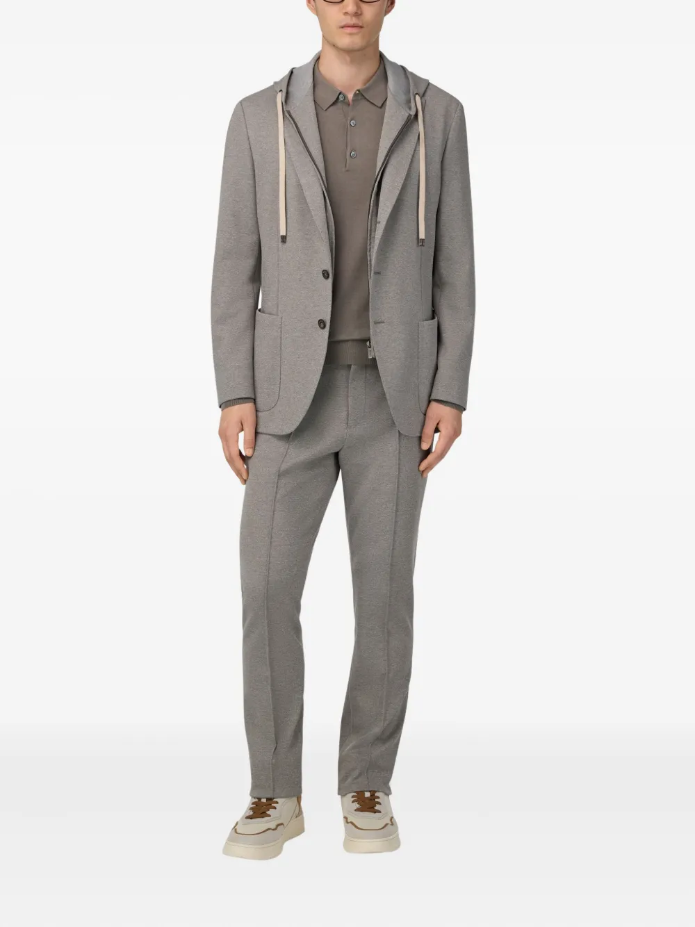 Boggi Milano hooded patch-pocket blazer | Blazers | Image 2