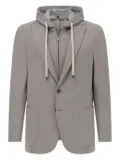 Boggi Milano hooded patch-pocket blazer - Grey