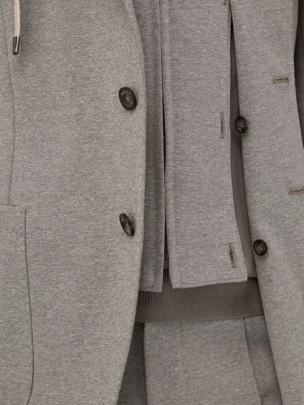 Boggi Milano Blazer met capuchon en opgestikte zak Grijs