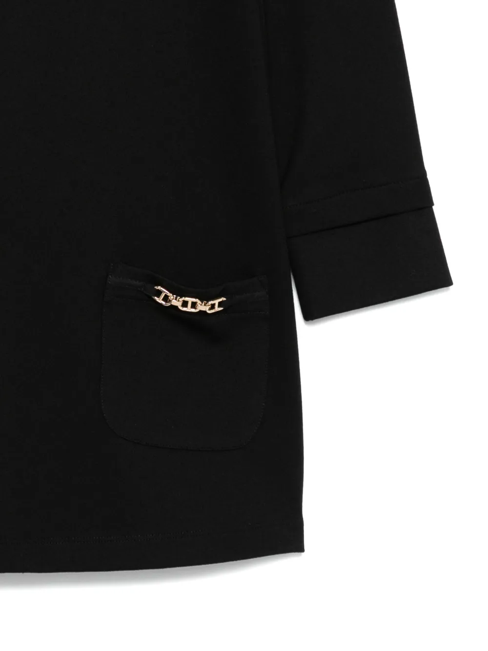 TWINSET Kids Jurk verfraaid met kettingen Zwart