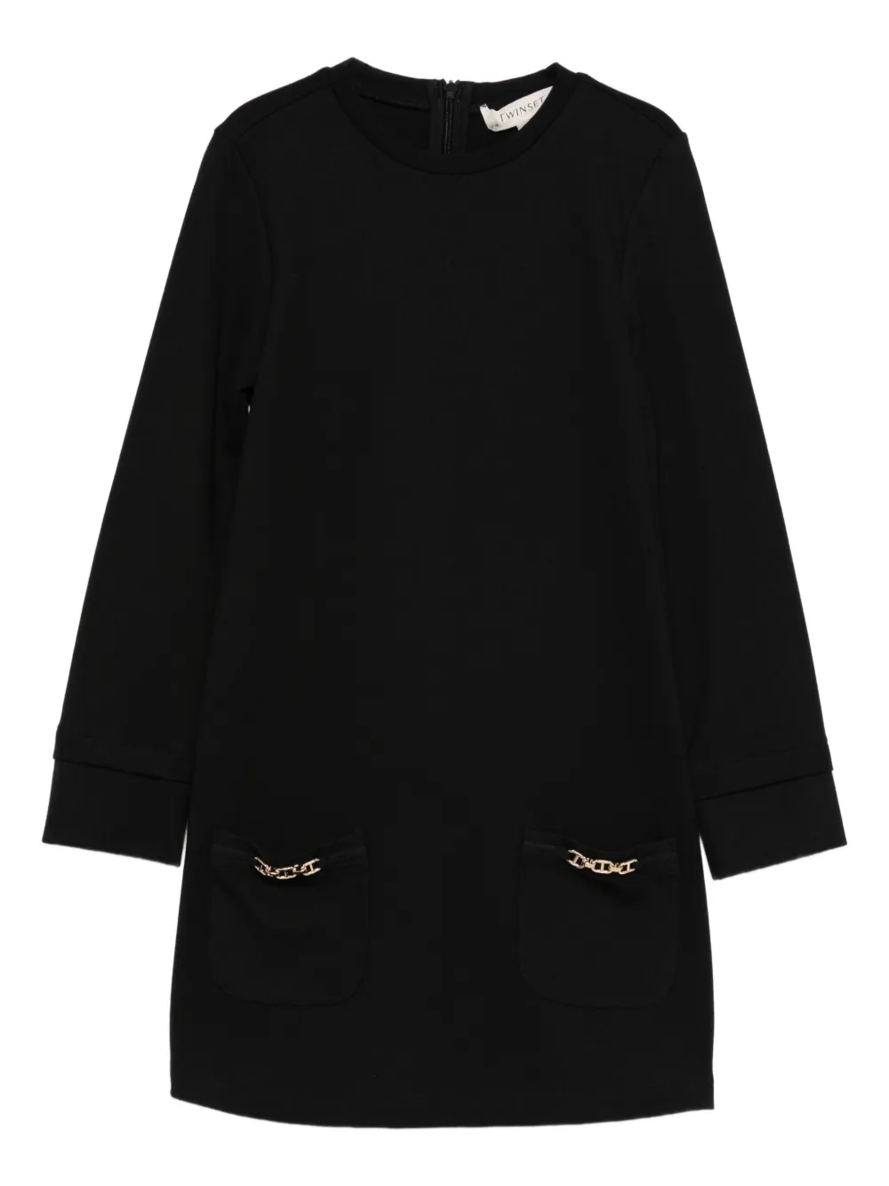 TWINSET Kids chain-embellished dress | Black | Image 1