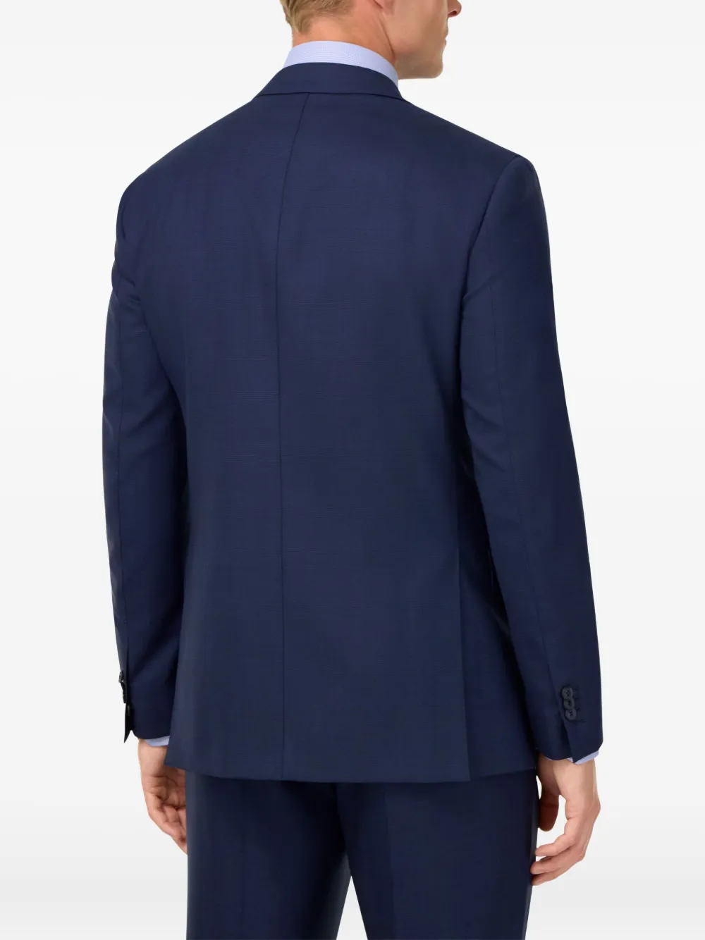 Boggi Milano Prince Of Wales Check-pattern Suit In Blue