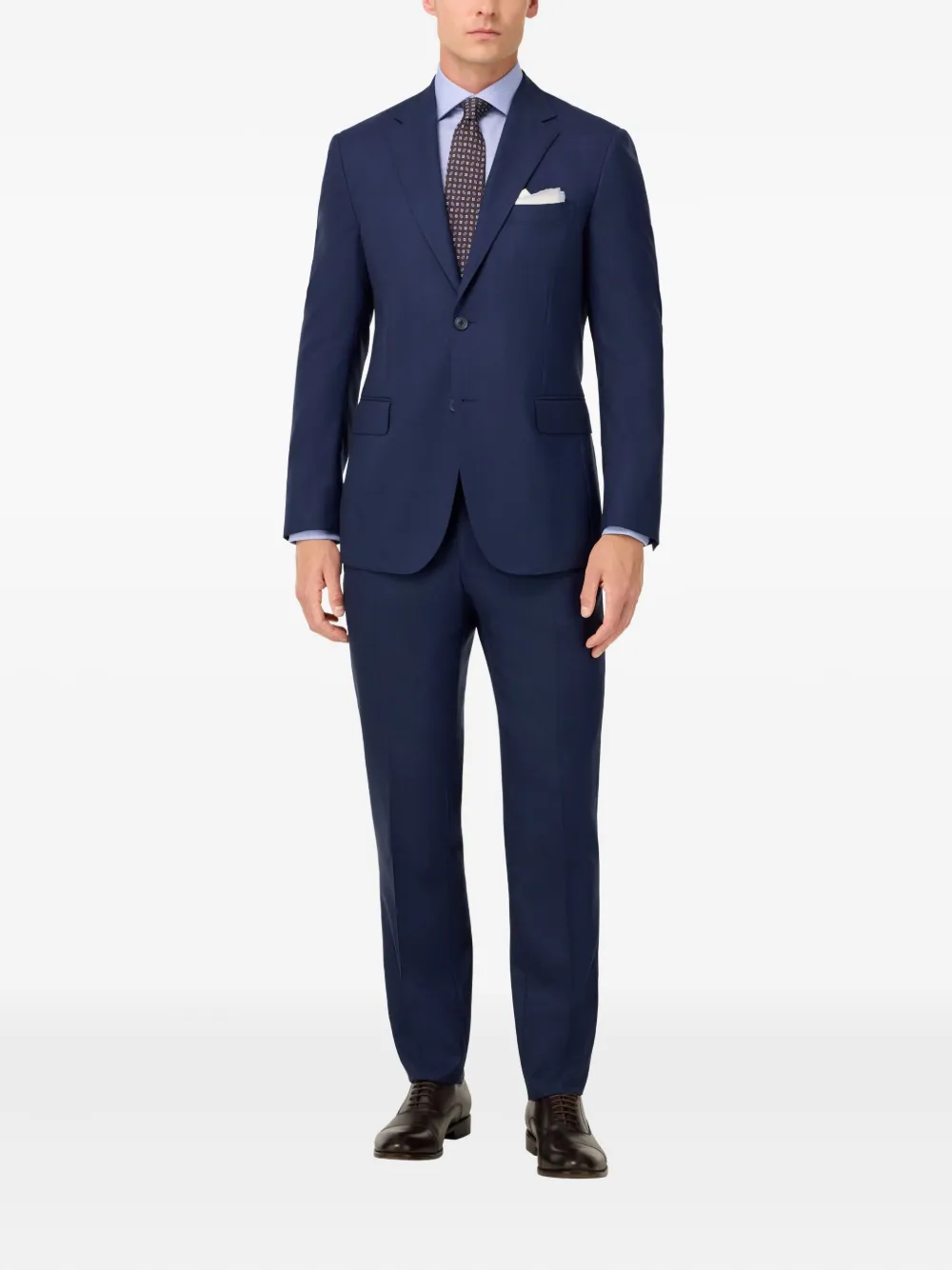 Boggi Milano Pak met Prince of Wales-patroon - Blauw