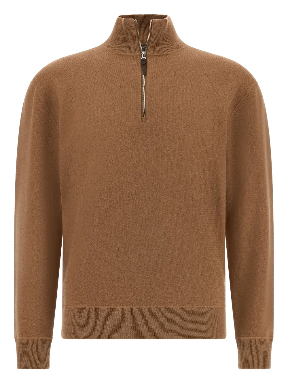 Boggi Milano half-zip sweater | Brown | Image 1