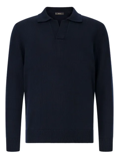 Boggi Milano wool polo-neck sweater