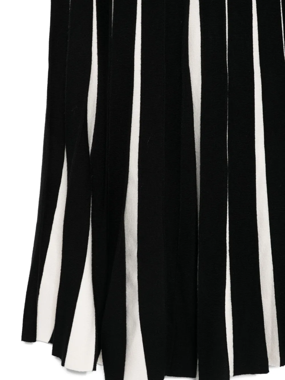 TWINSET Kids Gestreepte plooirok Zwart