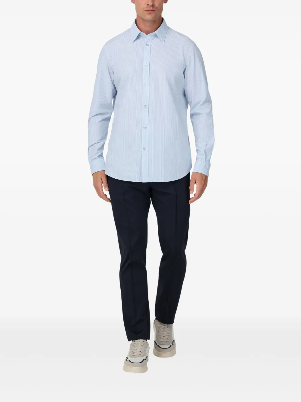 Boggi Milano striped poplin shirt | Image 2